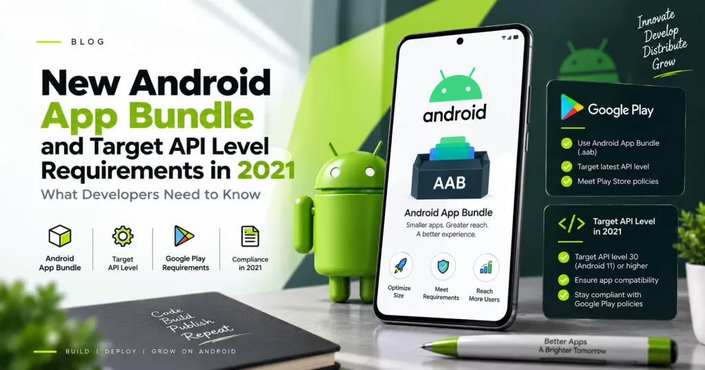 Android App Bundle and target API level requirements for Android apps in 2021